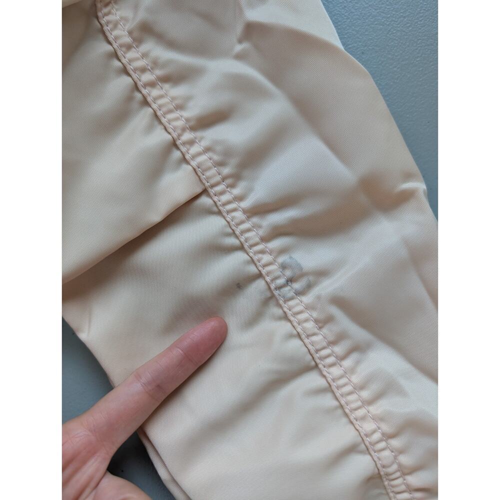 NWD Coach 1941 Women's Satin Cropped Bomber Jacket Size 2 Beige #2G413 - Picture 7 of 12